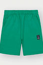 CONJ CAMISETA E BERMUDA BRANCO/VERDE VIVID