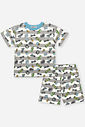 Pijama Infantil Menino Skate com Camiseta e Bermuda
