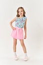 Conjunto Infantil Menina Blusa Dino E Short Azul Mundo Cinti