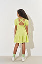 Vestido Infantil Menina Babados Verde CTV