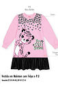 Vestido Infantil Manga Longa com Babado de Couro – Vestido Menina Oncinha Mundo Cinti