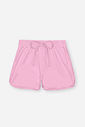 Shorts Infantil em Malha UV Neon – Short Menina Moda Praia Verão com Cordão ROSA IOGURTE