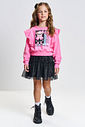 Conjunto Infantil Menina com Tule Ursa REAL Mundo Cinti