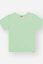 Blusa Infantil Básica em Cotton – Camiseta Menina Manga Curta Verão VERDE CIDRA