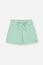 Conjunto Infantil Neon Love com Regata Cropped em Cotton e Shorts em Moletinho Waffle – Look Menina NATURAL/VD BRISA