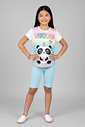 CONJ BLUSA E CICLISTA BRANCO/AZ BLUE LIGHT