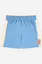 Conjunto Infantil Menina Blusa Boxy Ursinho e Short Azul