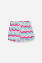 Shorts Infantil de Praia em Nylon Estampado ROSA CRUSH