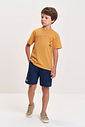 Conjunto Infantil Camiseta Texturizada e Bermuda de Moletom
