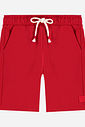 Bermuda Menino Comfy em Moletom Vermelho