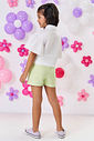 Camisa Infantil Menina Com Strass Branco Mundo Cinti