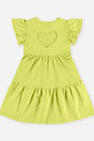 Vestido Citrus Infantil Menina Malha Lastex com Babados