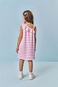 Vestido Infantil Menina Ursinha Listrada Rosa Mundo Cinti