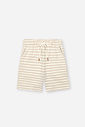 Conjunto Infantil Camiseta Waffle e Bermuda Listrada Duna