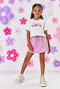 SHORTS/SAIA LILAS CINTI