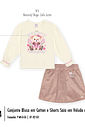 Conjunto Veludo Bebê Menina Ursa Beauty Mundo Cinti