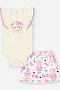 CONJ BODY E SHORTS/SAIA NATURAL/RS CONFETE