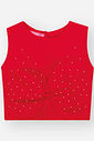 Conjunto Infantil Menina com Amarração Vermelho Mundo Cinti