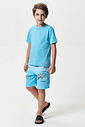 Conjunto Menino Camiseta e Bermuda Sharks Sereno