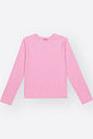 Blusa Manga Longa em Canelado Glow Mundo Cinti ROSA IOGURTE