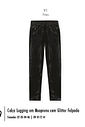 Calça Legging Infantil Menina em Glitter Felpado Beli.me