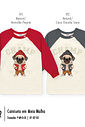 Camiseta Manga Longa Bebê Menino PUG Divertto NATURAL/VM PEQUIM