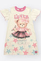 Vestido Infantil Menina em Linho com Detalhe no Ombro – Vestido Mundo Cinti