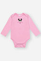 Body Bebê Menina Panda Rosa Mundo Cinti