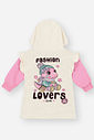 Vestido Bebê Menina Dinossauro Costas Rosa Mundo Cinti