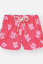 Shorts Menina Cachorro Rosa Neon