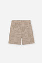 Conjunto Infantil Regata Tropical e Bermuda de Nylon Latte