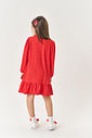 Vestido Infantil Menina Corações Vermelho Mundo Cinti