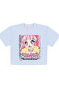 Blusa Boxy Anime Azul Dway