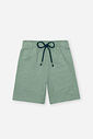 Conjunto Infantil Menino Regata Sun e Bermuda em Moletom Olive