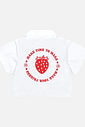 Camisa Infantil Menina Tutti-Frutti Estampa Costas Branco Mundo Cinti