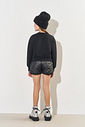 Conjunto Infantil Menina Estrelas Matelassê Preto CTV