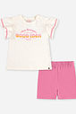 Conjunto Bebê Good Vibes com Blusa Alongada e Ciclista