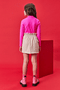 CONJ BLUSA ML E SAIA/SHORTS RS VIBRANTE/ BG DUNA