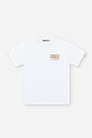 Camiseta Infantil Horizon Seekers com Estampa nas Costas Branca