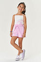 CONJ BLUSA E SHORTS NATURAL/VD PARADISE