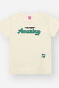 Conjunto Menina Amazing Margaridas Natural Beli.me