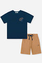 Conjunto Infantil Camaleão com Camiseta e Bermuda Belga