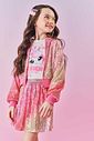 Jaqueta Bomber Infantil Menina Paetê Rosa Mundo Cinti
