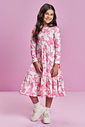 Vestido Midi Infantil Menina Lacinhos Mundo Cinti
