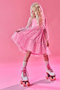 Vestido Pinkmood Tule Glitter Rosa CTV