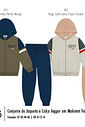 Conjunto Infantil Menino College Leagues Divertto Conjunto Infantil Menino College Leagues Divertto