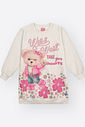 Vestido Infantil Menina Estampa Ursa Wild West – Vestido Confortável Mundo Cinti