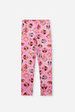 Conjunto Infantil com Blusa Degradê e Legging em Suplex – Look Menina Verão com Cachorrinho e Strass NATURAL/RS CONFETE