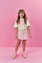 Conjunto Menina Happiness Rosa Mundo Cinti