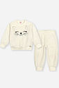 Conjunto em Pelo Fleece Bebê Menina Cute Cat Beli.me